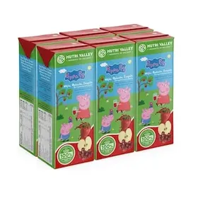 NUTRI VALLEY Φυσικός Χυμός Φράουλα Μήλο Σταφύλι 6x250ml