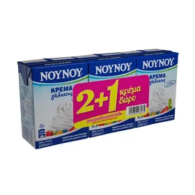 κρέμα γάλακτος πλήρης 3x200ml