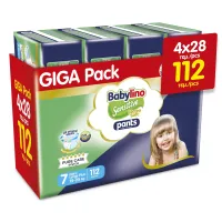 Πάνες Βρακάκι Babylino Pants Economy Unisex Extra Large Plus No.7 15-25kg 4X28 τεμ
