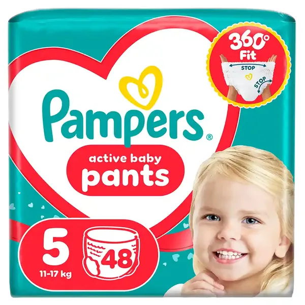Pampers Pants Πάνες Βρακάκι No5 (11-17kg.) Jumbo Pack 48τεμ.