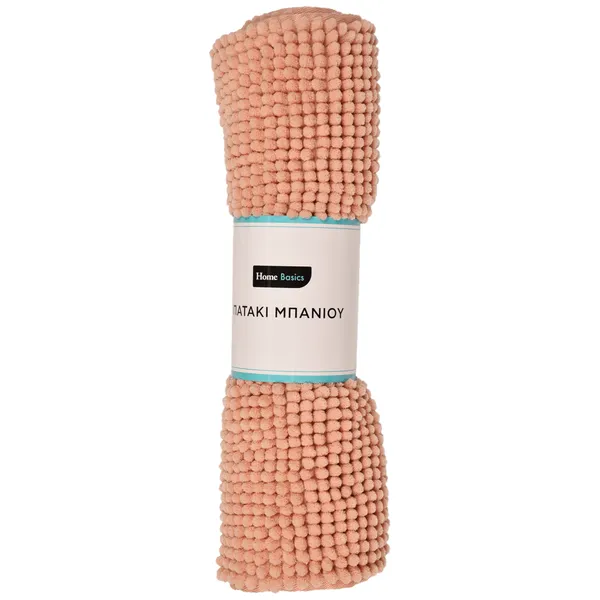 πατάκι μπάνιου σενίλ ροδακινί