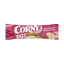 Corny Big Μπάρα Δημητριακών Φράουλα Λευκή Σοκολάτα 40g