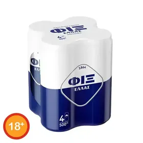 Μπίρα ΦΙΞ ΕΛΛΑΣ κουτί 4Χ500ml
