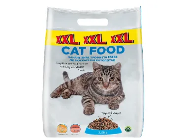 Ξηρά τροφή για γάτες μοσχάρι & κοτόπουλο XXL 2.5 kg