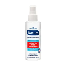 Natura Αντισηπτικό Σπρέι Χεριών με 80% Αιθυλική Αλκοόλη 100ml