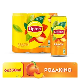 Lipton Κρύο Τσάι Ροδάκινο 6x330ml.