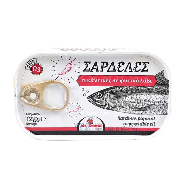 MrGrand Σαρδέλες Πικάντικες 125γρ.