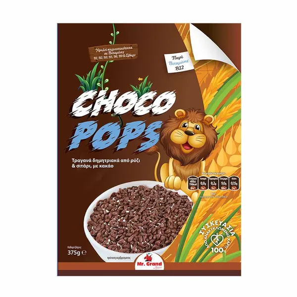 MrGrand Δημητριακά Chocolate Pops 375γρ.