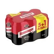 HENNINGER Μπίρα Lager 5x330ml +1 Δώρο