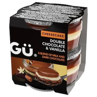 GU Cheesecake Διπλή Σοκολάτα Βανίλια 2x82g