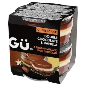 GU Cheesecake Διπλή Σοκολάτα Βανίλια 2x82g