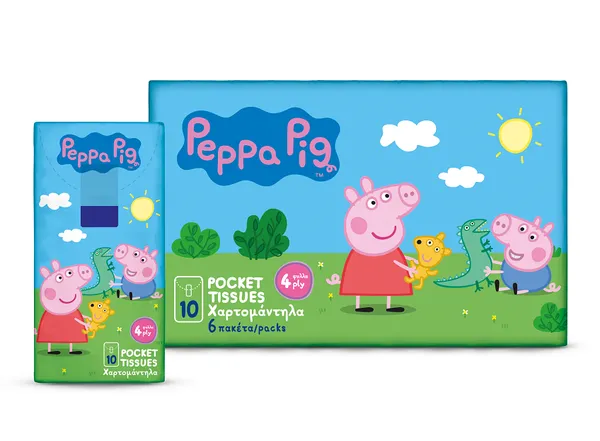 Χαρτομάντηλα Τσέπης Peppa-Pig (6 Τεμ)