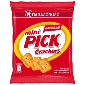 Παπαδοπούλου Mini Pick Crackers Bbq 70gr