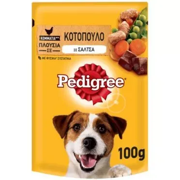 PEDIGREE ΦΑΚΕΛΑΚΙ ΚΟΤ & ΛΑΧ. ΣΑΛΤΣΑ 100gr (24 τεμ.)