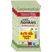 Wet Hankies Υγρά Μαντηλάκια Green Apple 4x15