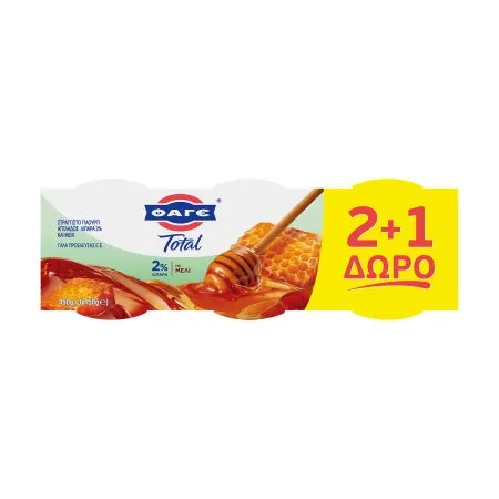 Όλα τα επιδόρπια γιαουρτιού TOTAL με μέλι ή φρούτα 2x150gr ΜΕ ΕΚΠΤΩΣΗ 25%