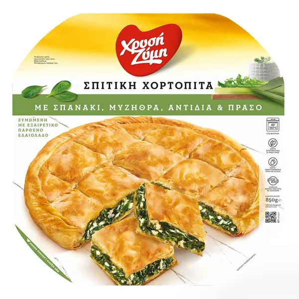 Χωριάτικη πίτα με σπανάκι & πράσο 850γρ