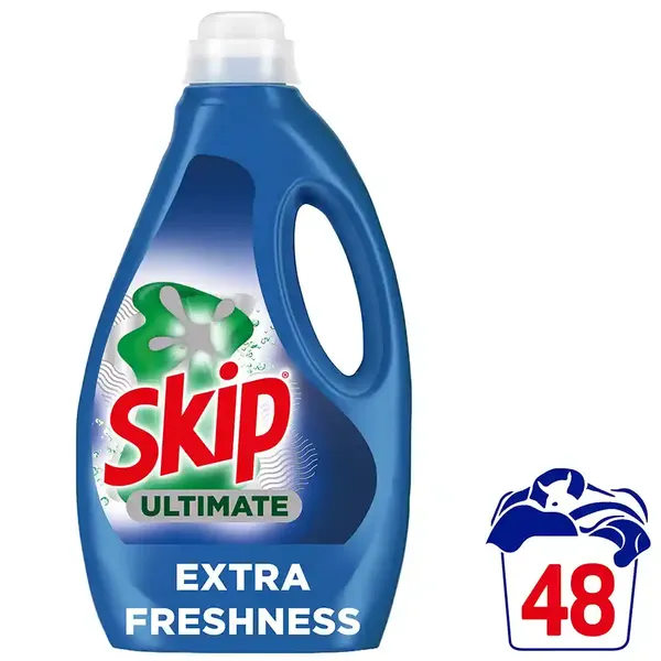 Skip Ultimate Υγρό Απορρυπαντικό Πλυντηρίου Ρούχων Extra Fresh 48mez. 2,16lt.