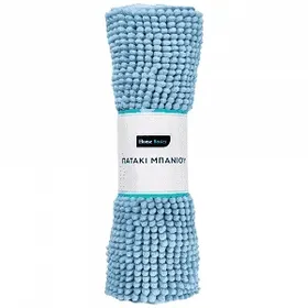 Home Basics Πατάκι Μπάνιου Σενίλ Γαλάζιο 40x60cm