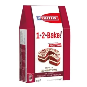 1.2.Bake! μίγμα για red velvet cake ή pancakes & βάφλες ή muffins κλασικά & σοκολάτας ή brownies & σοκολατόπιτα ή lava cake