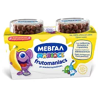 Μεβγάλ Frutomaniacs Μπανάνα-Σοκολάτα 2x140gr