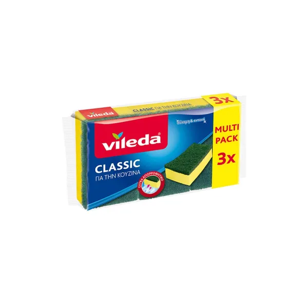 VILEDA CLASSIC ΓΙΑ ΤΗΝ ΚΟΥΖΙΝΑ Σφουγγαράκι Multi Pack