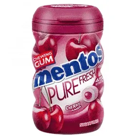 Mentos Pure Fresh Cherry Τσίχλες Σε Μπουκάλι 87gr