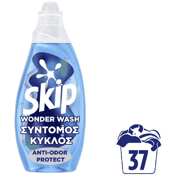 Wonder Wash Anti-Odor Protect υγρό απορρυπαντικό πλυντηρίου ρούχων 37μεζ