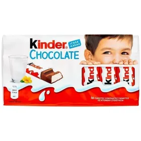 Ferrero Σοκολάτα Kinder Bars 8τεμ 100gr