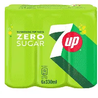 7 up Zero 330ml 6τεμ