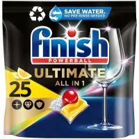 FINISH Ultimate All in 1 Κάψουλες Πλυντηρίου Πιάτων με Άρωμα Λεμόνι 25τεμ.