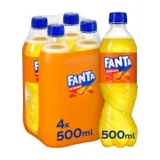 FANTA Πορτοκαλάδα με Ανθρακικό 4x500ml