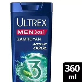 Active Cool 3 σε 1 Αντιπιτυριδικό Σαμπουάν με Μενθόλη
