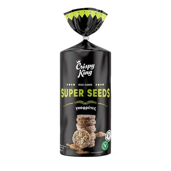 Ρυζογκοφρέτες με καλαμπόκι CRISPY KING χ. γλουτένη 100γρ.