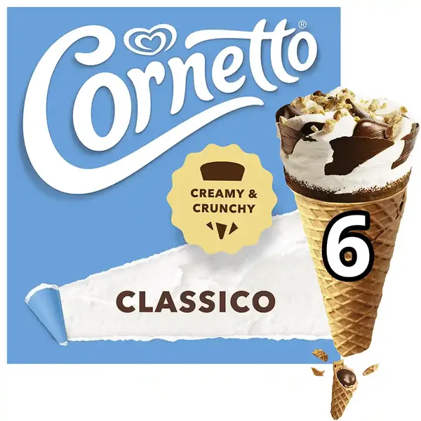 Cornetto Παγωτό Classic 6x60γρ./90ml.