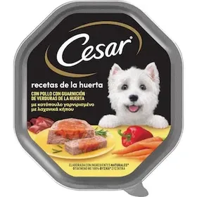 CESAR Σκυλοτροφή Kοτόπουλο με Λαχανικά Κήπου 150g