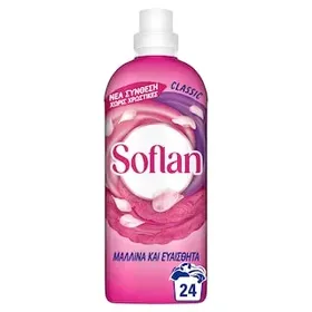 SOFLAN Υγρό Πλυντηρίου Ρούχων Ευαίσθητα Ρούχα 24 Μεζούρες