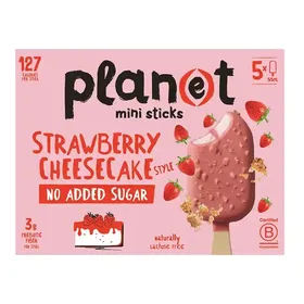 Plan(e)t Παγωτό Strawberry Cheesecake No Added Sugar 5x45γρ./55ml.