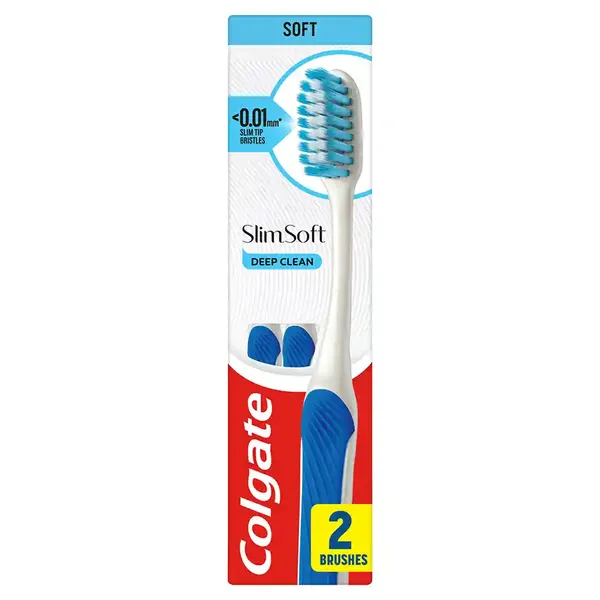 Colgate Οδοντόβουρτσα Slim Soft Ultra Compact Head 2τεμ.