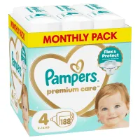 Πάνες Pampers Premium Care Μέγεθος 4 9-14 kg 188τεμ