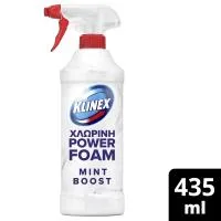 power foam αφρός καθαρισμού μπάνιου με χλώριο 435ml