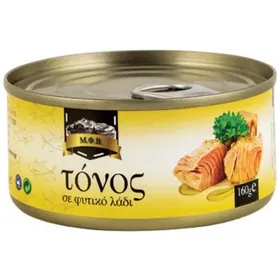 τόνος φιλέτο σε νερό ή σε σογιέλαιο