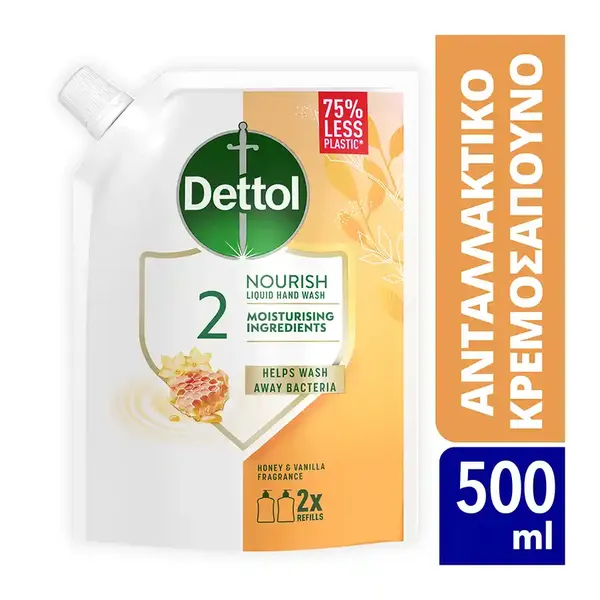 Dettol Κρεμοσάπουνο Honey Ανταλλακτικό  500ml.