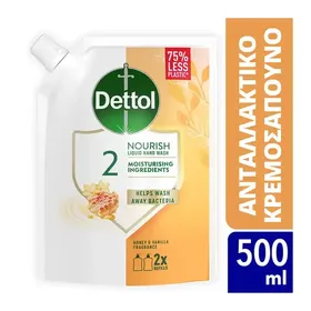 Dettol Κρεμοσάπουνο Honey Ανταλλακτικό  500ml.