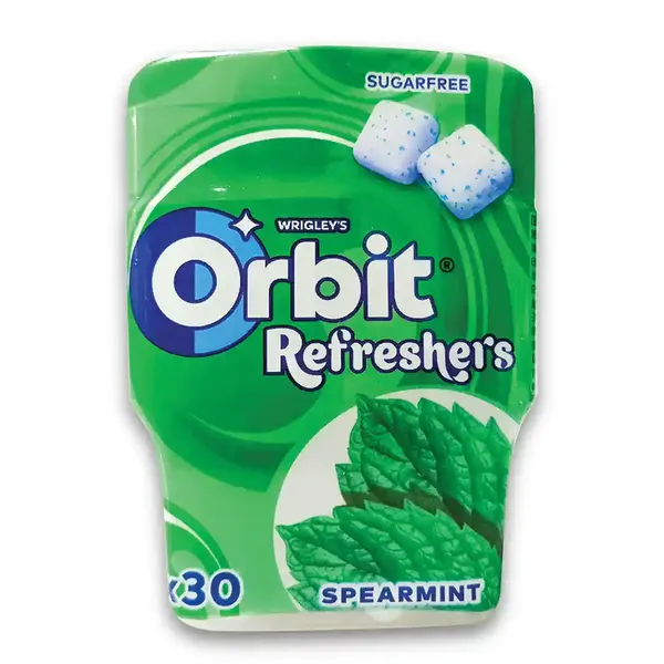 ORBIΤ REFRESHERS Τσίχλες Δυόσμος Μπουκάλι 30τεμ. 67g.
