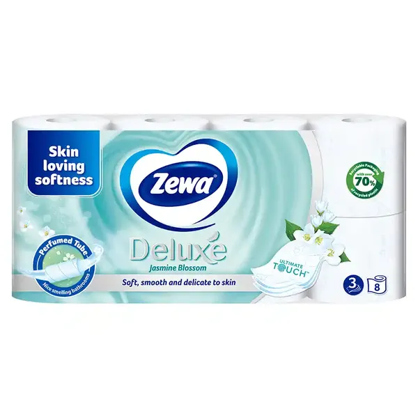 Zewa Deluxe Χαρτί Υγείας Jasmine 3φύλλων 8άρι 0,704kg