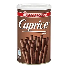 CAPRICE Πουράκια Γκοφρέτα Μαύρη Σοκολάτα 115g