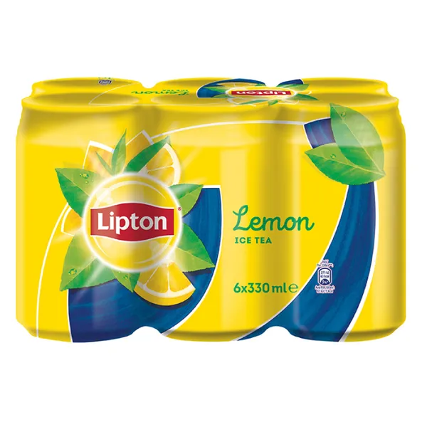 LIPTON ice tea 330ml 6τεμ • λεμόνι / ροδάκινο / green