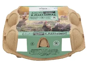 Αυγά φρέσκα ελευθέρας βοσκής Μ 6 τεμ.