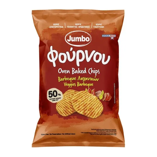 JUMBO φούρνου chips αλάτι, πιπέρι ή barbeque λαχανικών